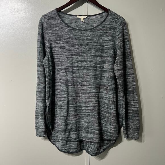Eileen Fisher Round Neck Linen Blend Pullover Long Sleeve Sweater | Size Medium - Picture 1 of 9